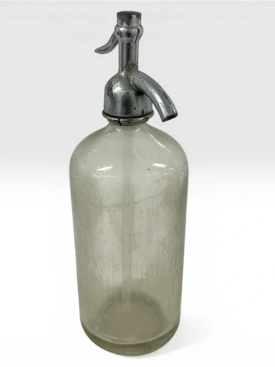 Antique J.D. Fox Brooklyn NY Soda Seltzer Siphon Fulton Bottling Etched Glass - Picture 9 of 11